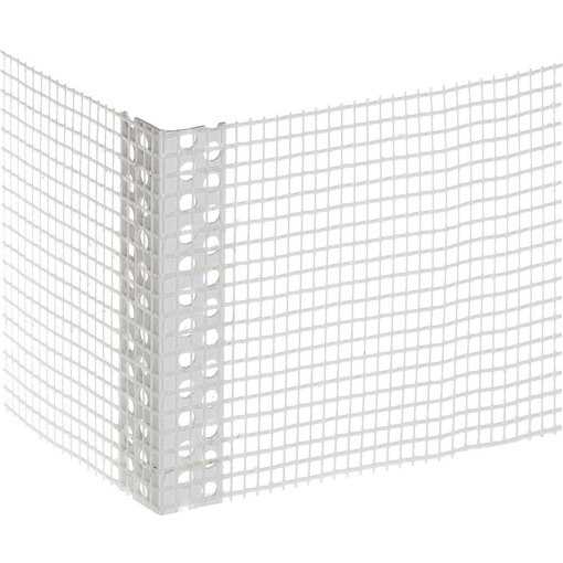 PVC-Gewebe-Eckwinkel weiß, PVC-Eckwinkel weiß, WDVS